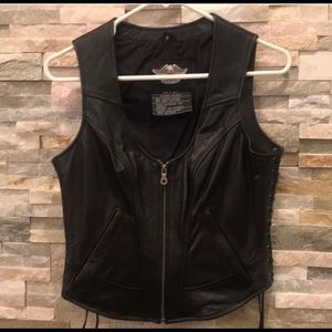 Leather vest